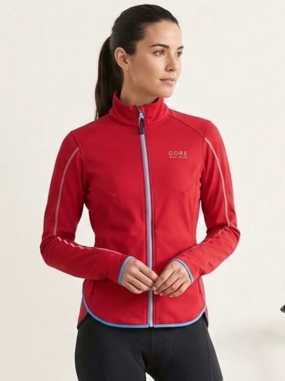 Core Bike Wear Sz S Windstopped Soft Shell Red Full Zip Jacket